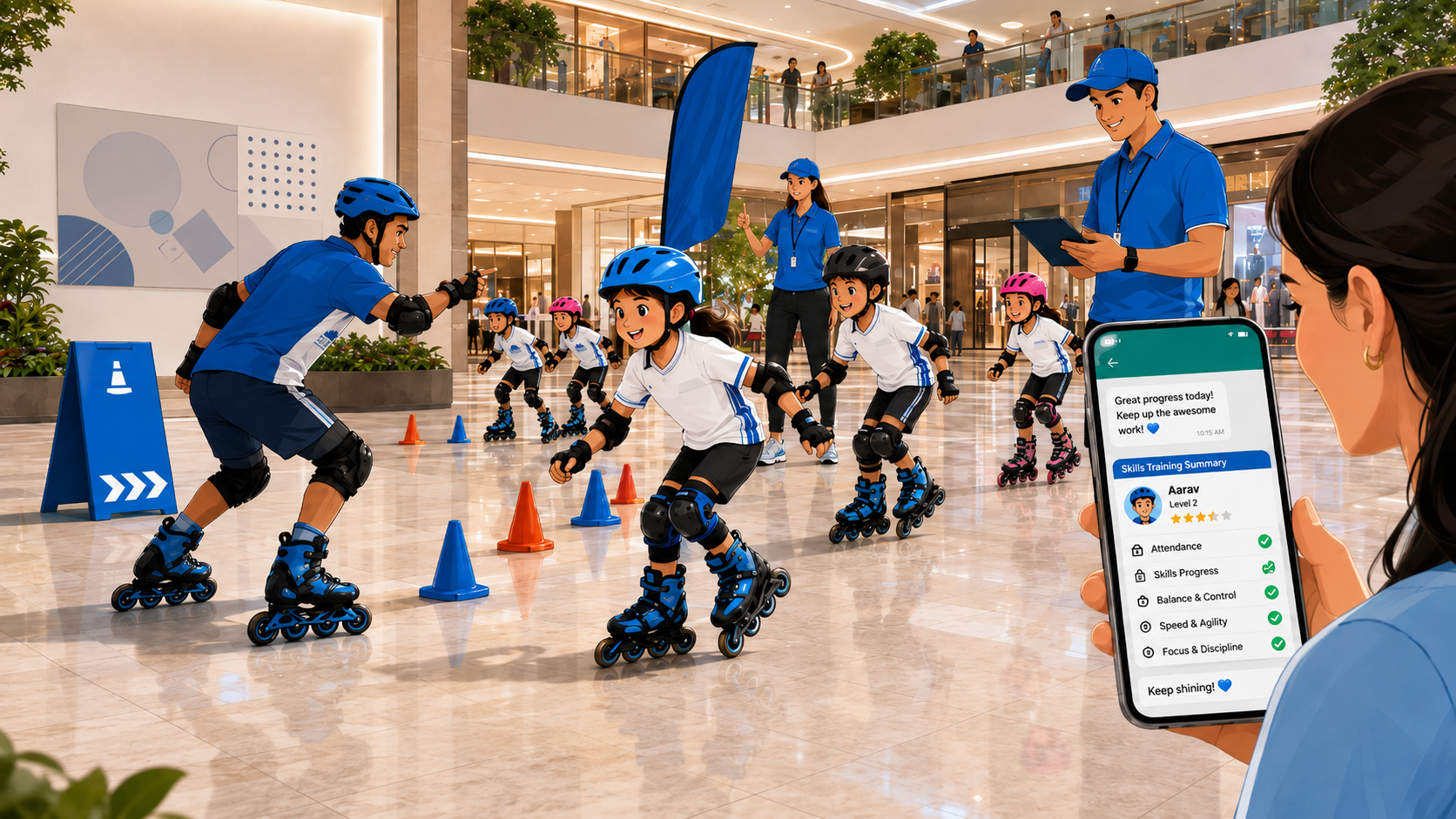 🛼 BUKAN SEKADAR BERMAIN SEPATU RODA, BEGINI LATIHAN DI SKYLINE! 💙